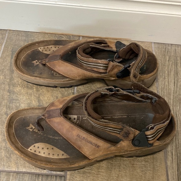Mephisto allrounder brown leather sandals size 10.Eur44 - Picture 1 of 15
